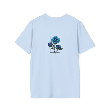 Japanese Blue Rose Landscape Unisex Softstyle T-Shirt