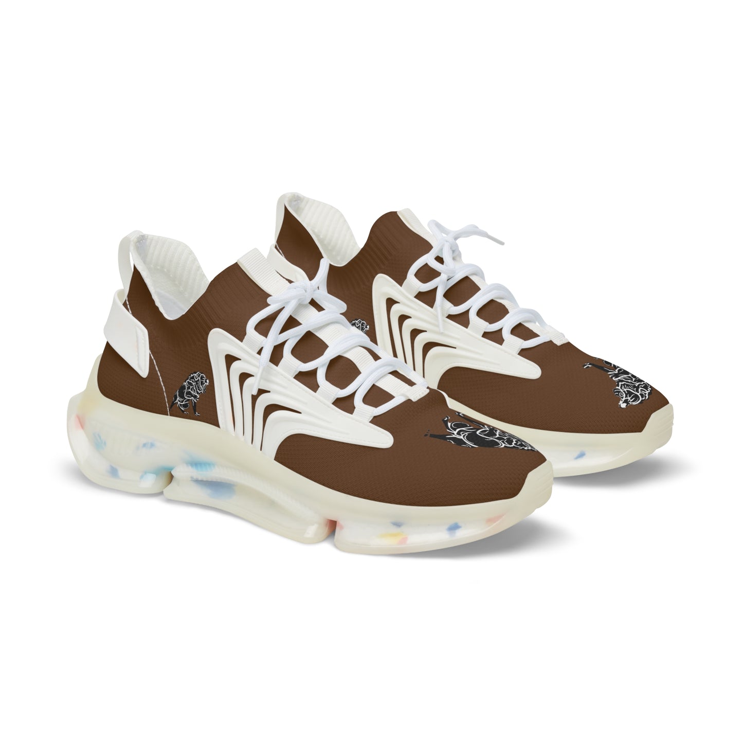 Men's Dark Brown Mesh Sneakers