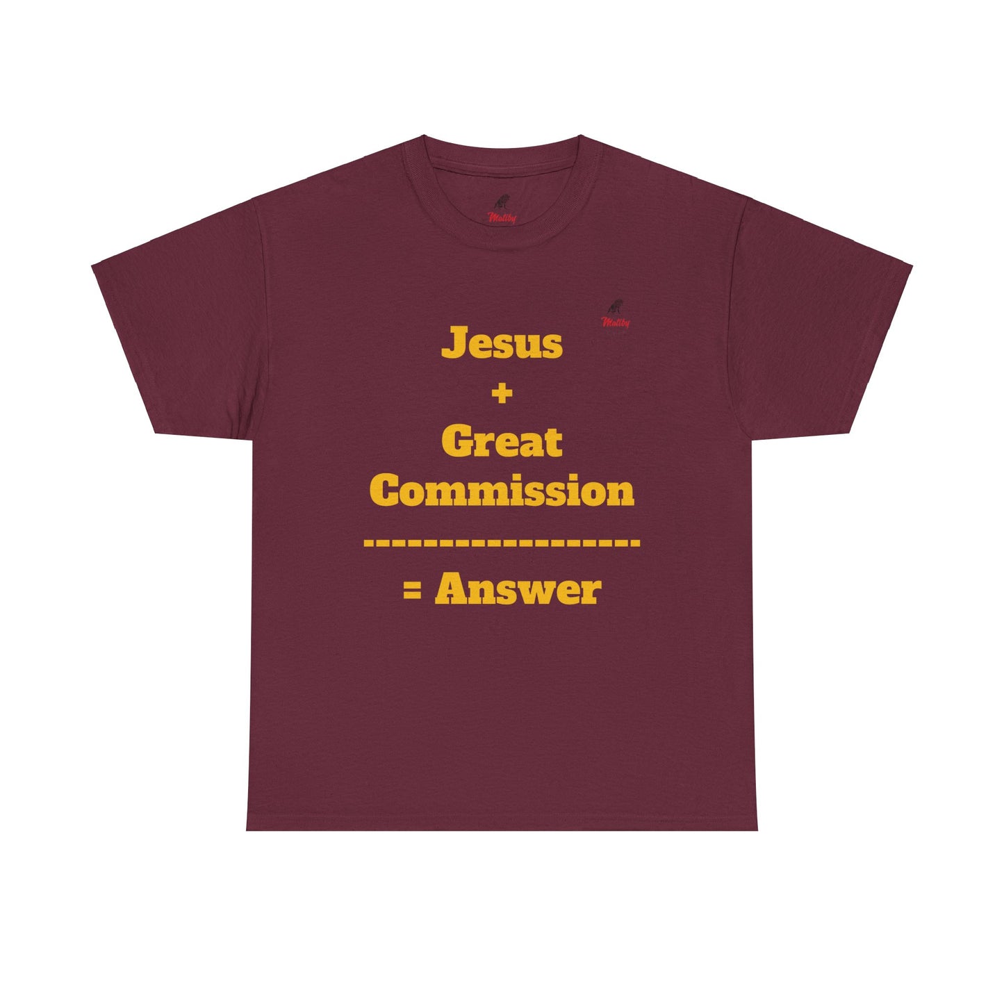 Jesus+Great Commission Unisex Heavy Cotton Tee