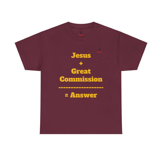 Jesus+Great Commission Unisex Heavy Cotton Tee