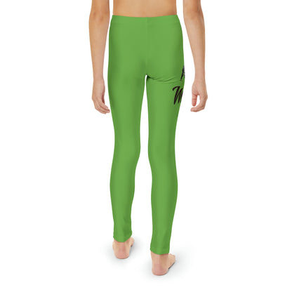 Youth Green Full-Length Leggings (AOP)