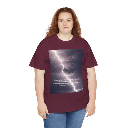 Lightning Style East West Unisex Heavy Cotton Tee