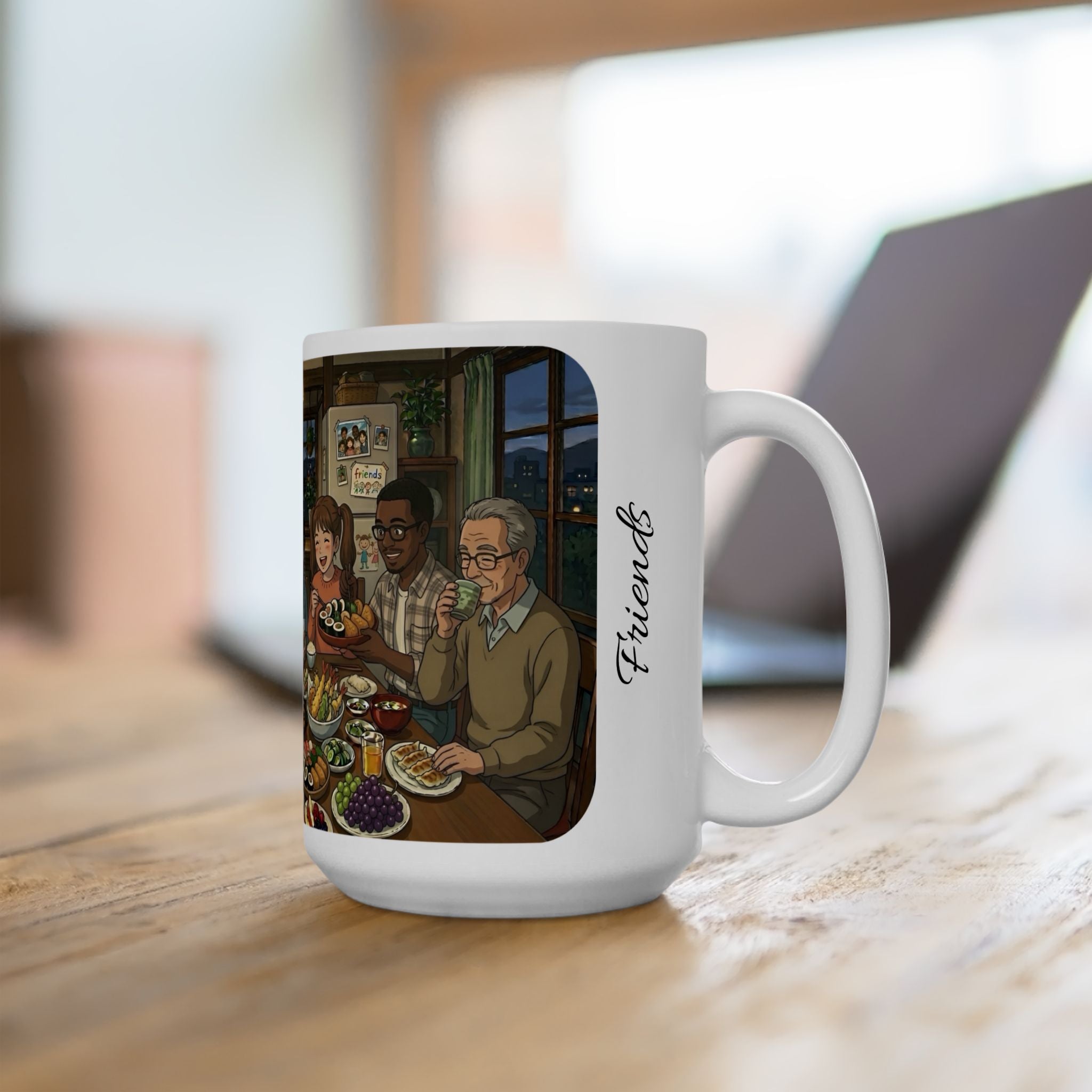 Family & Friends #2 Forever White Ceramic Mug — Cozy Feast Cup (11oz/15oz)