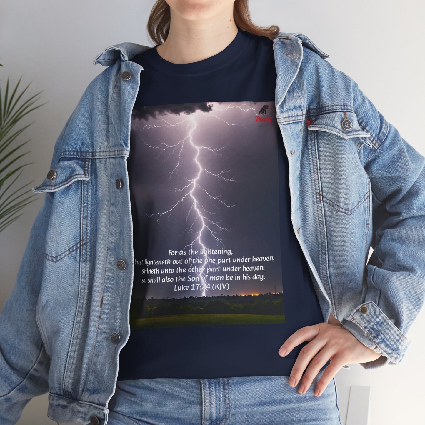 Lightning Style Son of man Unisex Heavy Cotton Tee