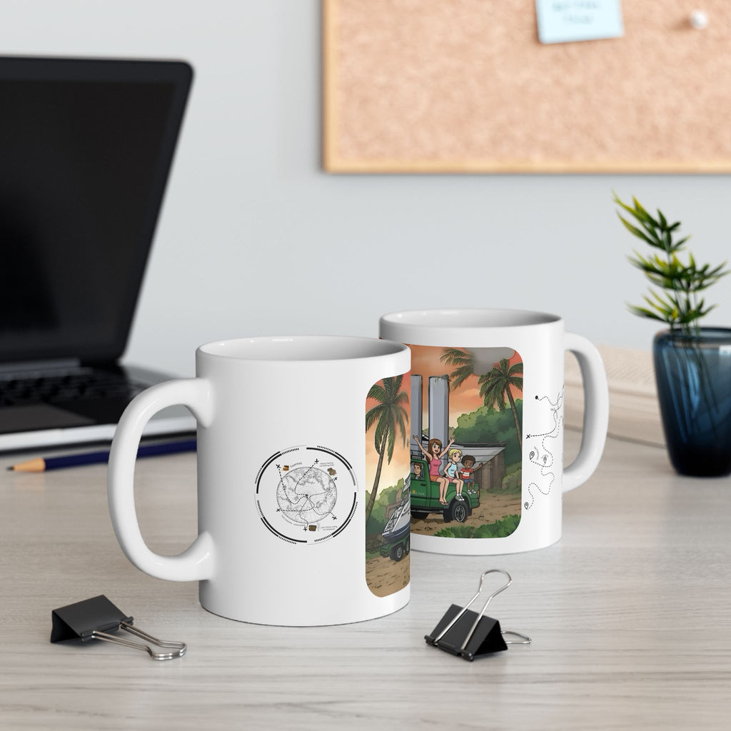 Sunshine State Pickup Trucks #2 Yacht Hauler White Ceramic Mug – Celebrating Companionship, Creativity & Life’s Little Wonders Cup (11oz/15oz)