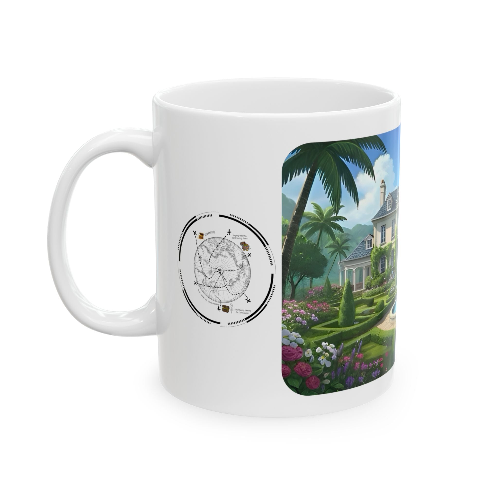 Cozy Architecture & Dreamy Landscapes #43 White Ceramic Mug – Homes Home Sweet Home Cup (11oz/15oz)