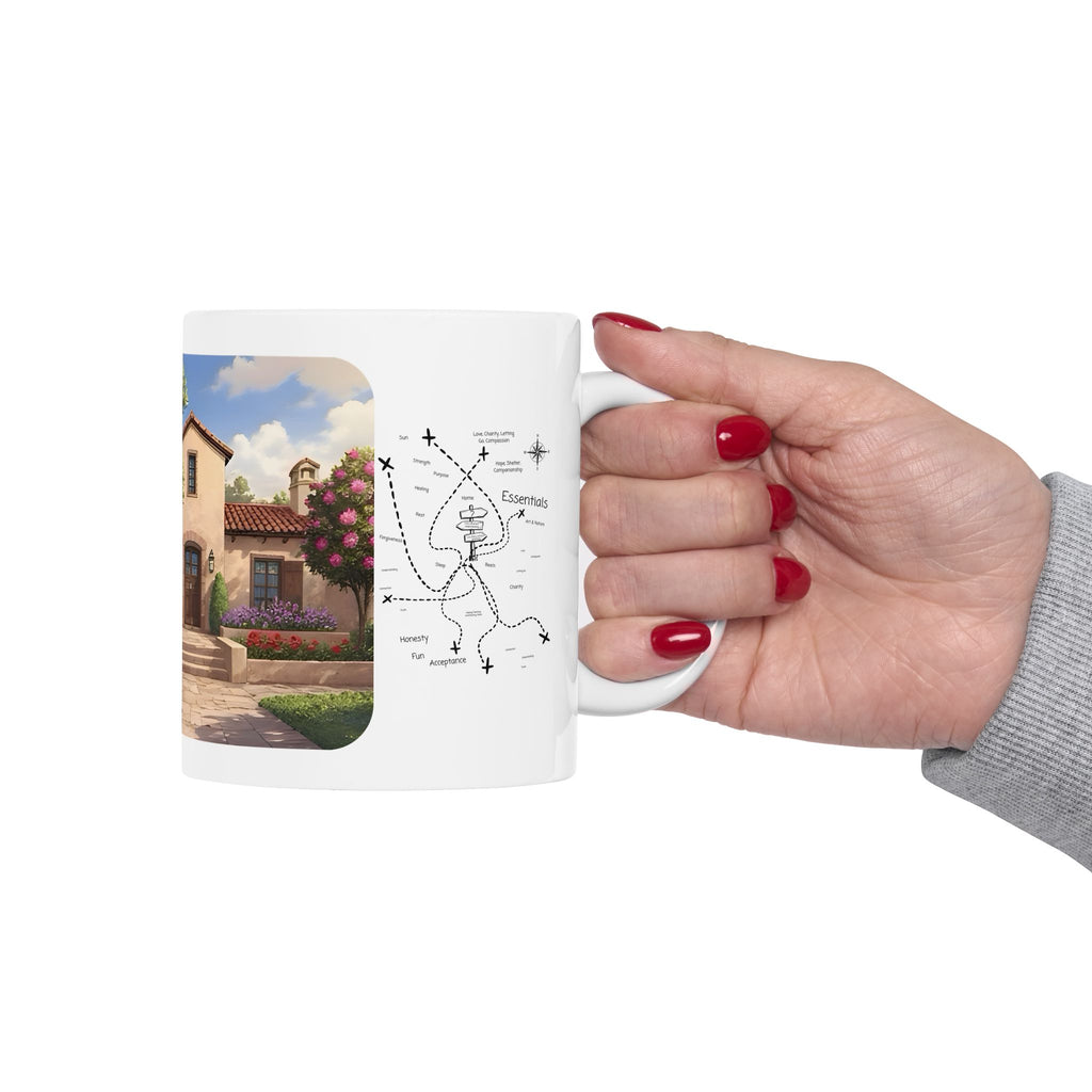 Cozy Architecture & Dreamy Landscapes #50 White Ceramic Mug – Homes Home Sweet Home Cup (11oz/15oz)