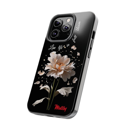 Matiby Amy's Special Flower Bloom Black Tough Phone Cases