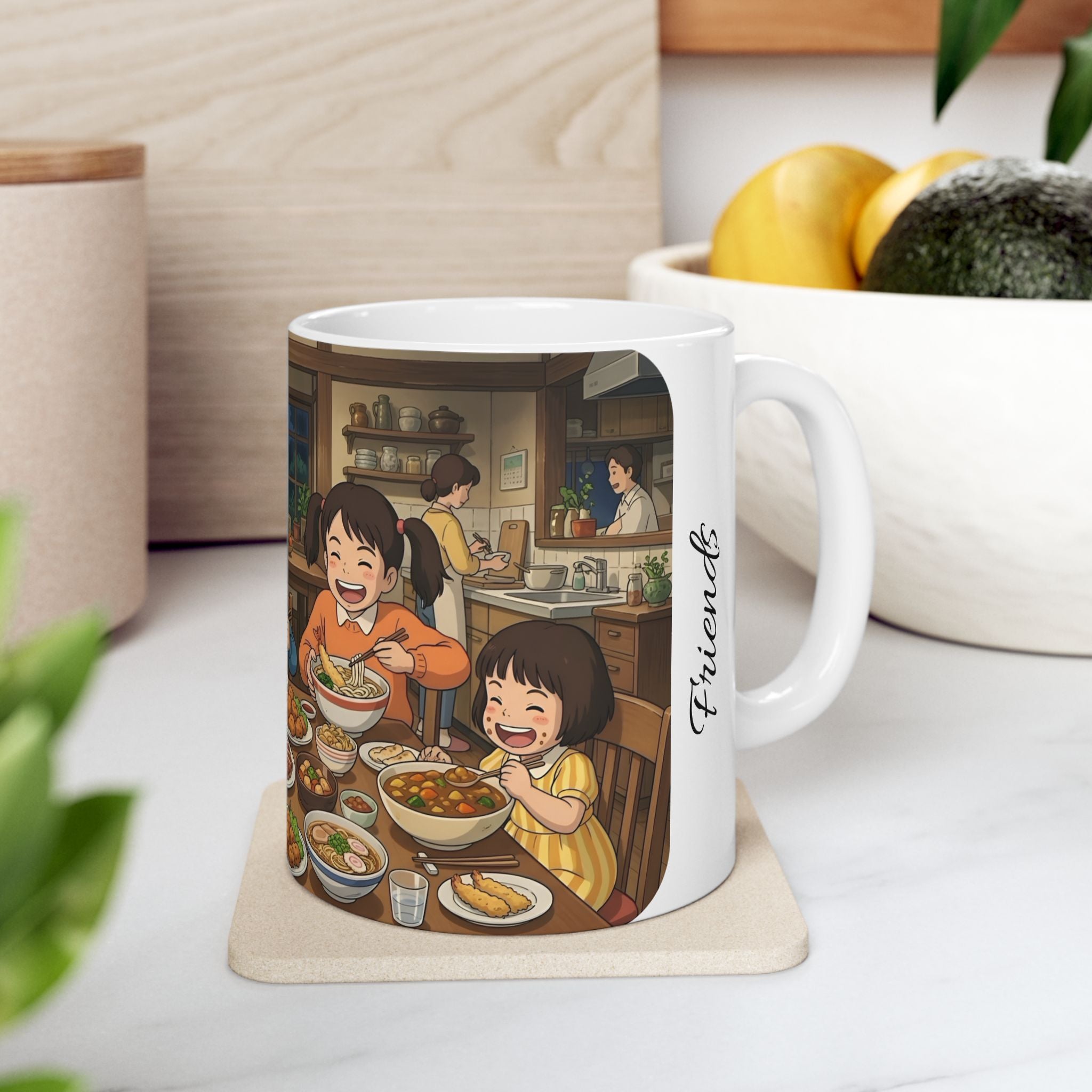 Family & Friends #9 Forever White Ceramic Mug — Cozy Feast Cup (11oz/15oz)