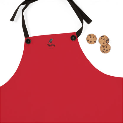 Matiby Dark Red Apron (AOP)