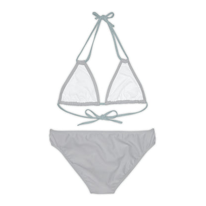 Light Grey Strappy Bikini Set (AOP)