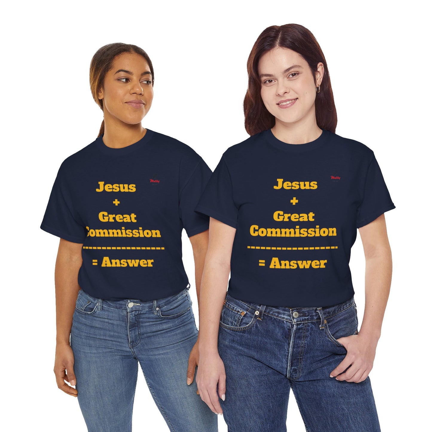 Jesus+Great Commission Unisex Heavy Cotton Tee