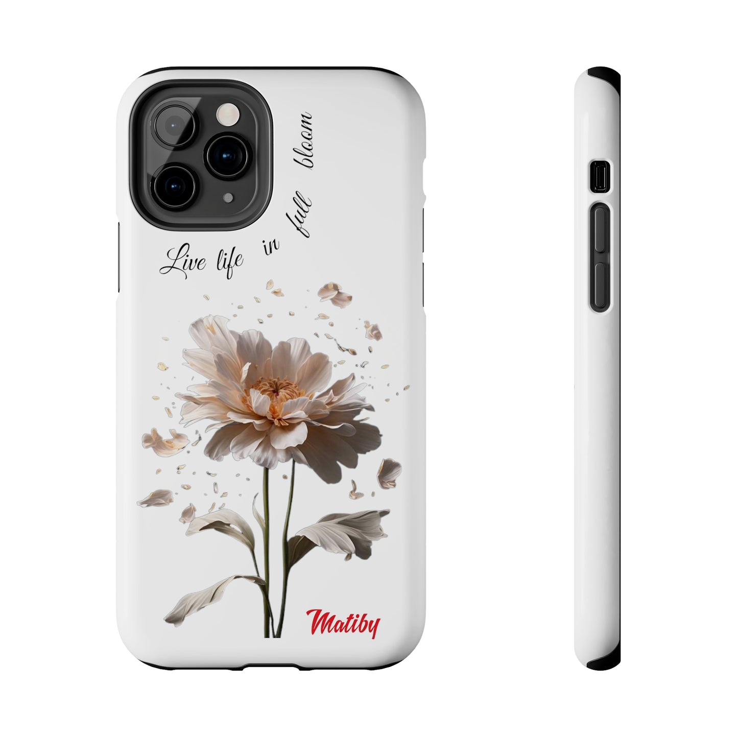 Matiby Amy's Special Flower Bloom White Tough Phone Cases