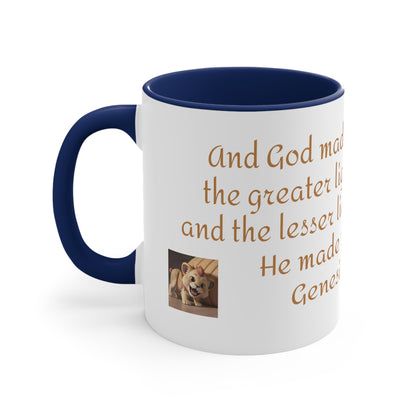 Bible Speaks Gen 1:16 Accent Mug, 11oz