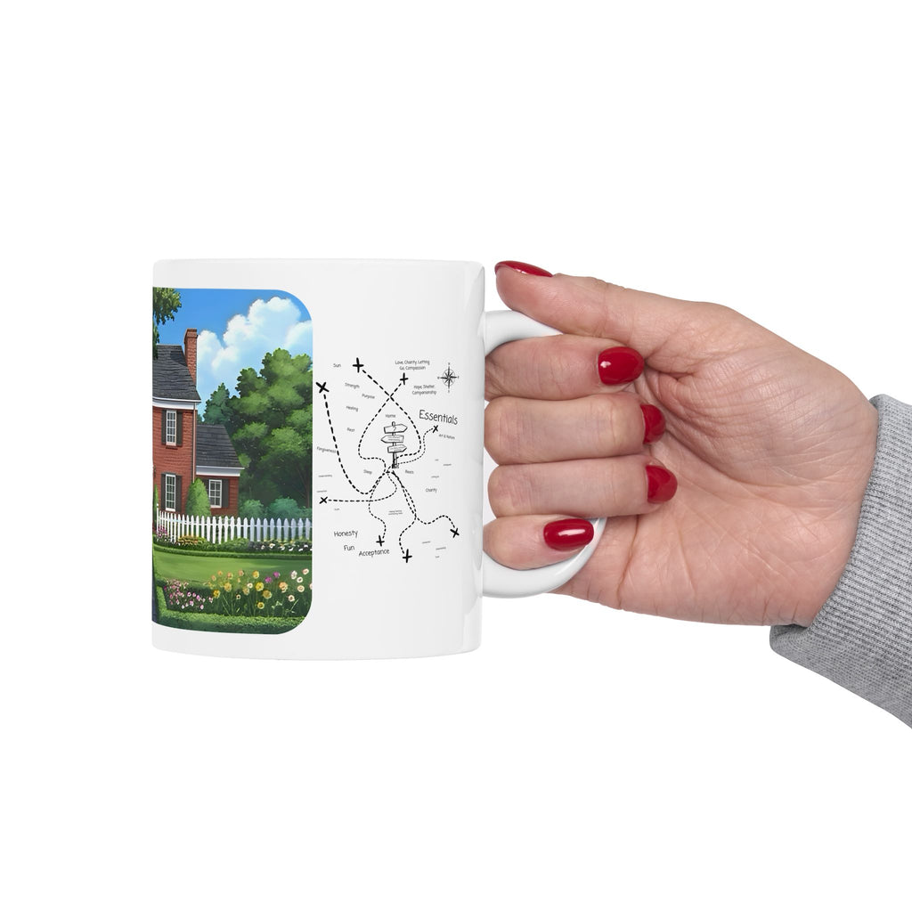Cozy Architecture & Dreamy Landscapes #47 White Ceramic Mug – Homes Home Sweet Home Cup (11oz/15oz)