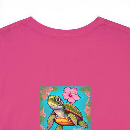 Turtle Flower Unisex Heavy Cotton Tee