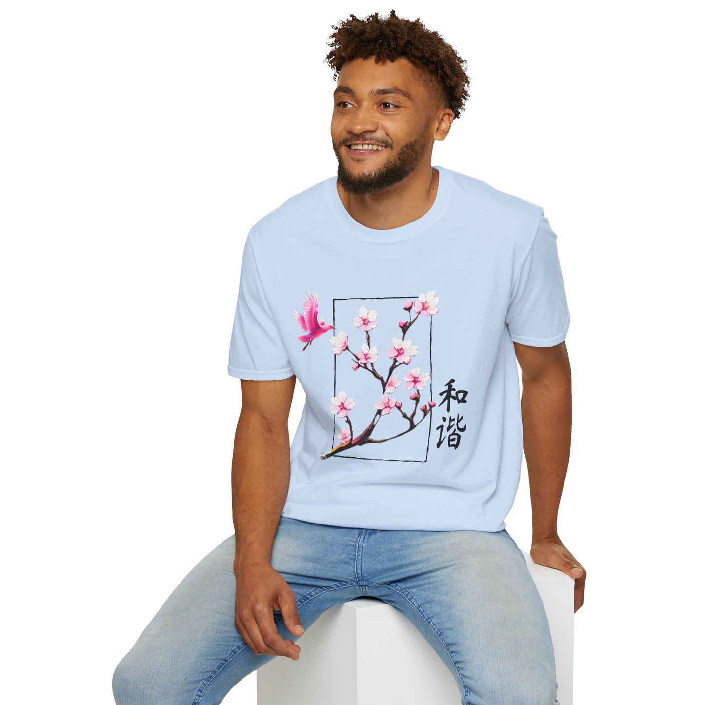 Japanese Cherry Blossom Unisex Softstyle T-Shirt