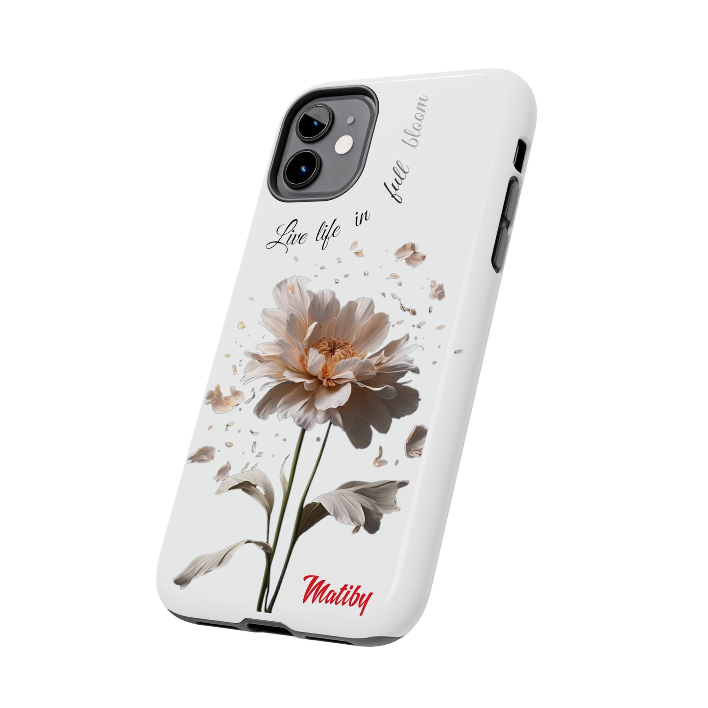 Matiby Amy's Special Flower Bloom White Tough Phone Cases