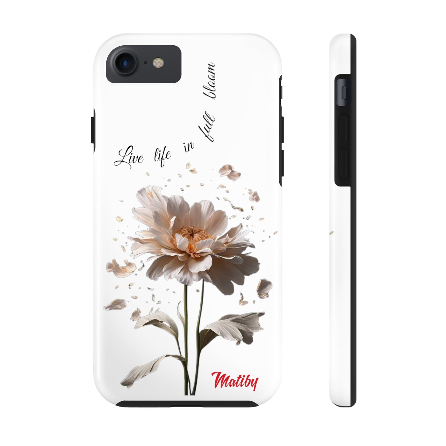 Matiby Amy's Special Flower Bloom White Tough Phone Cases