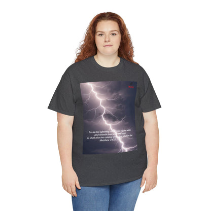 Lightning Style East West Unisex Heavy Cotton Tee