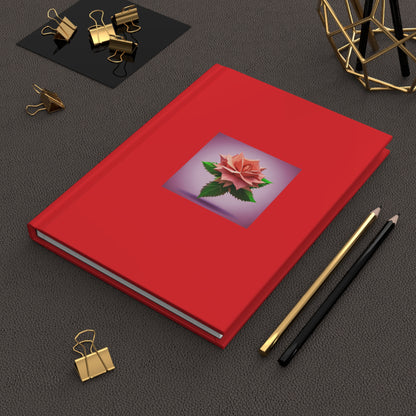 Rose Hardcover Journal Matte Red