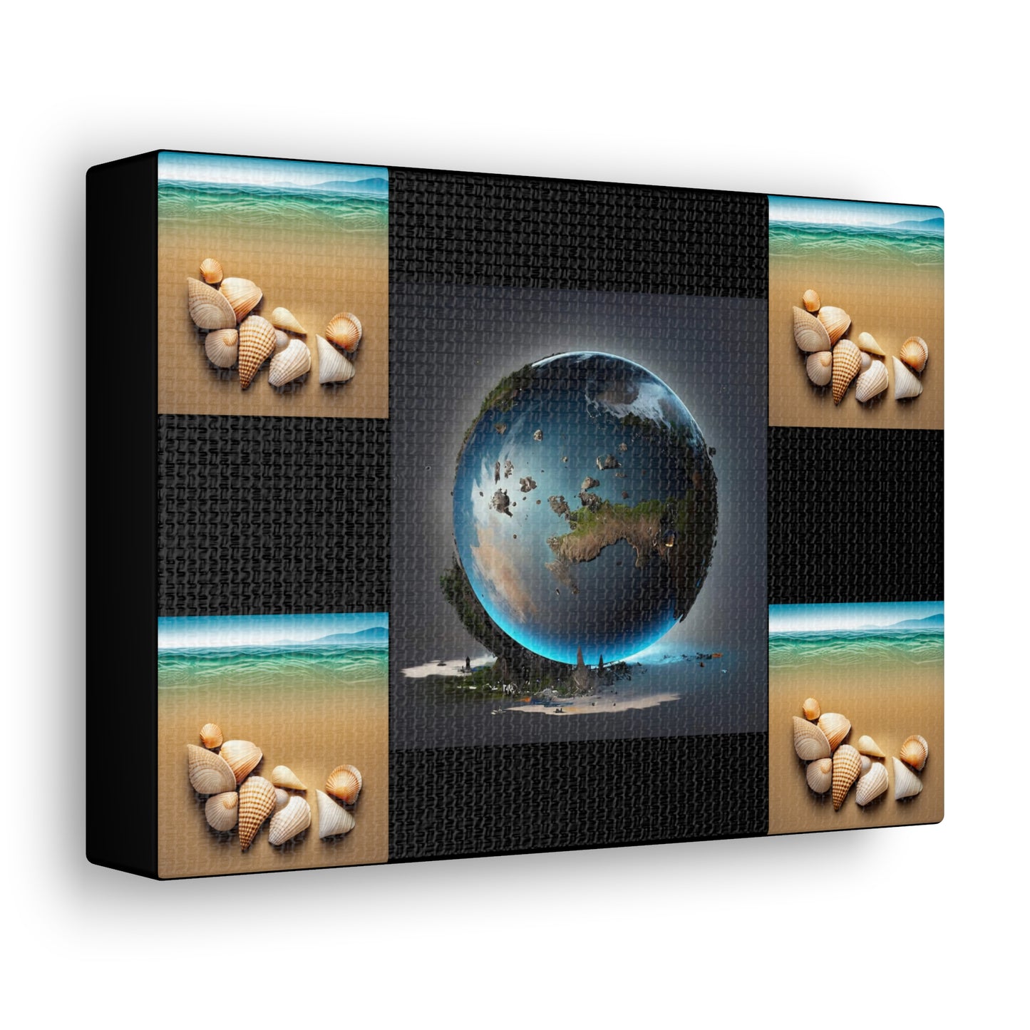 Matiby Worlds Black Canvas Gallery Wraps