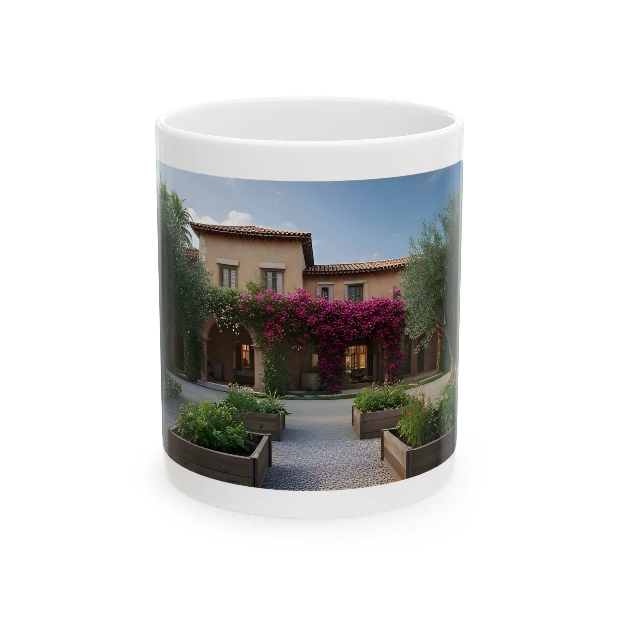 Cozy Architecture & Dreamy Landscapes #28 White Ceramic Mug – Homes Home Sweet Home Cup (11oz/15oz)