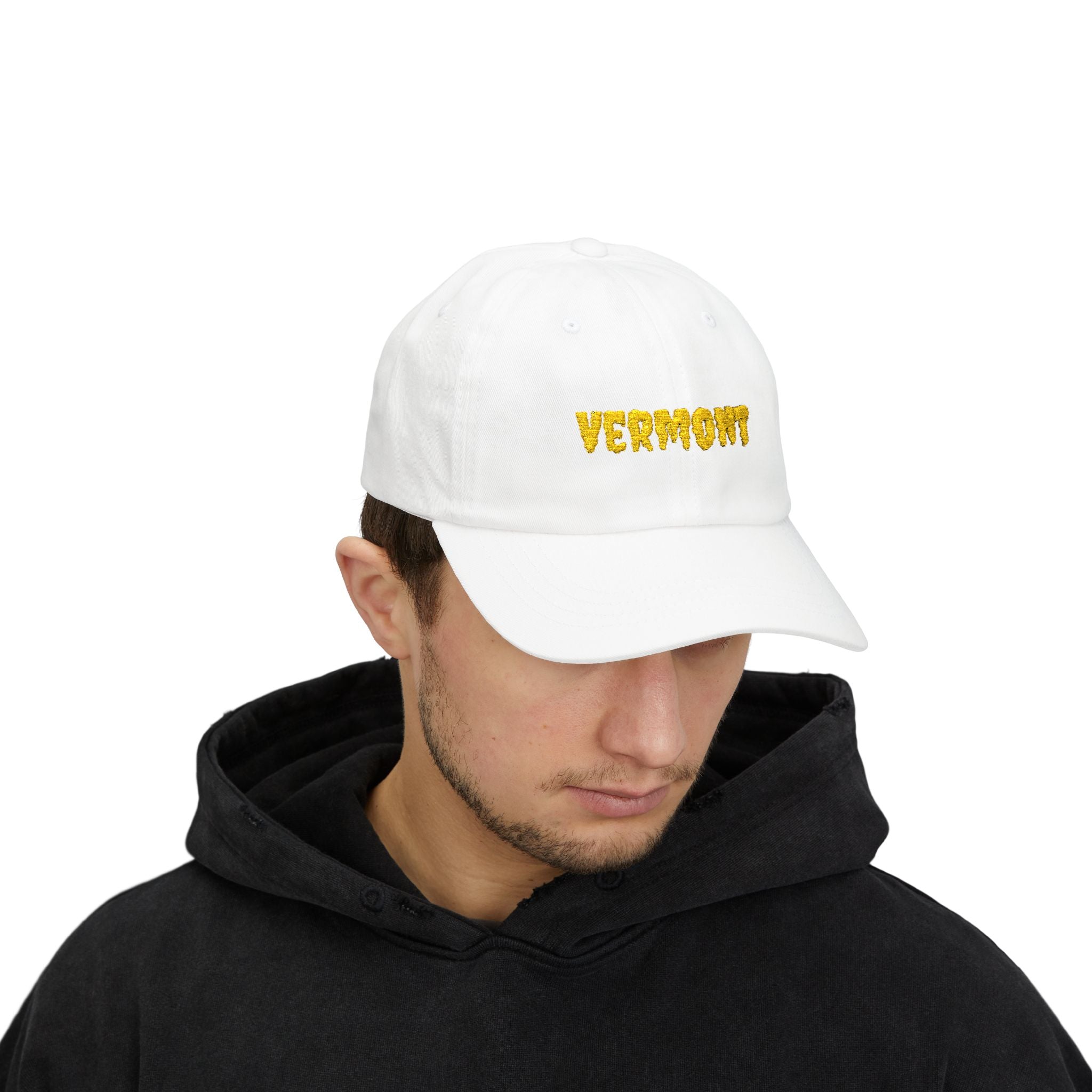 Vermont United States of America Gold Embroidered Classic Dad Cap | VT 14th USA Baseball Hat