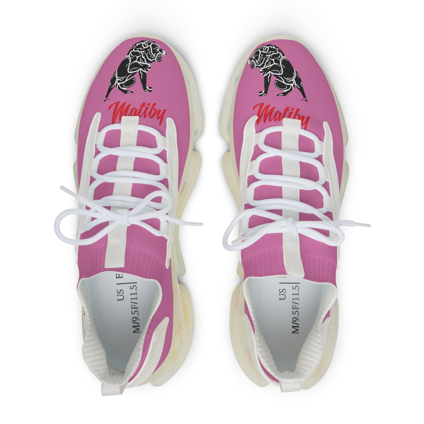 Men's Pink Mesh Sneakers