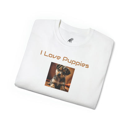 Matiby "I Love Puppies" Unisex Ultra Cotton Tee