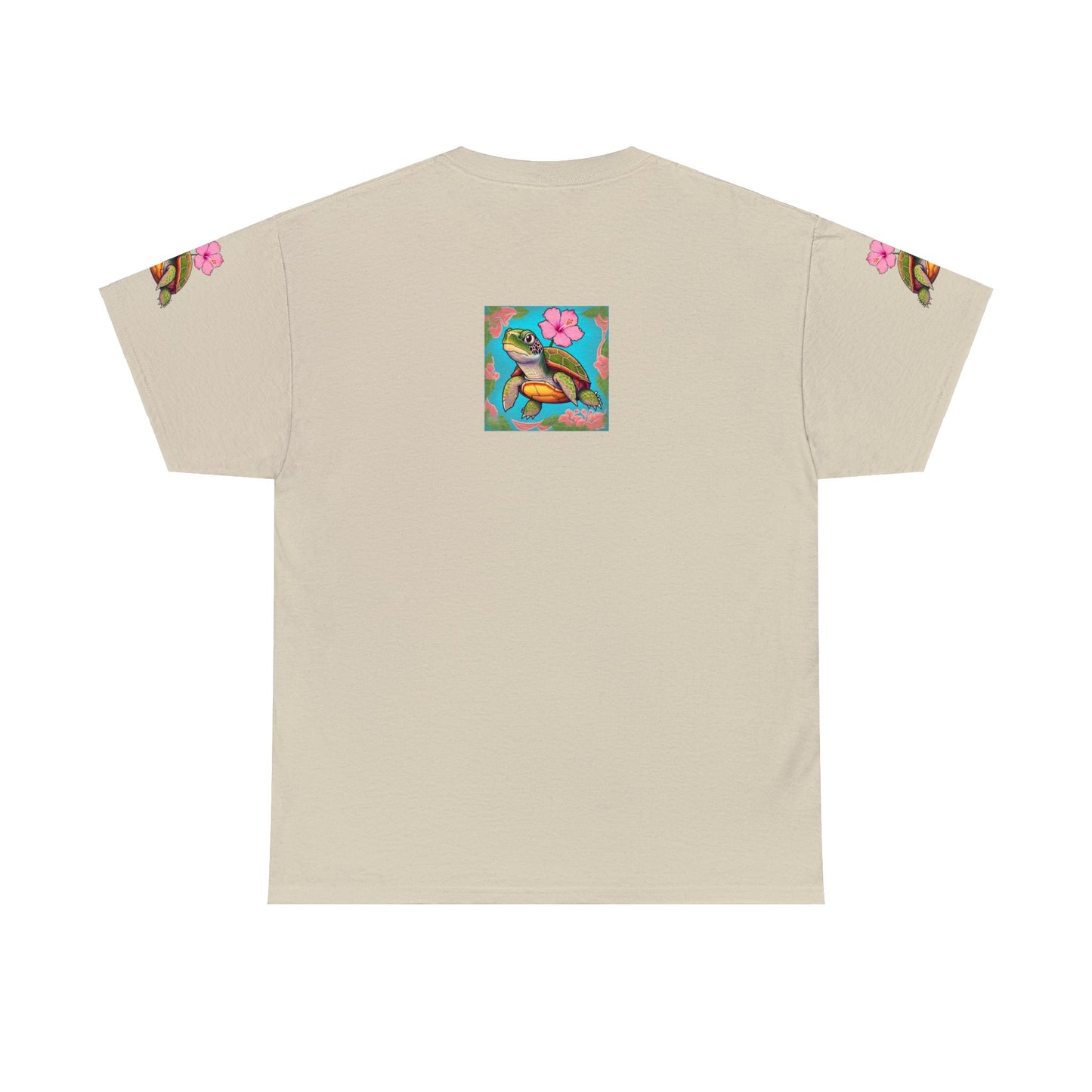 Turtle Flower Unisex Heavy Cotton Tee