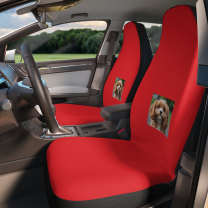 Matiby Puppy Red Car Seat Covers