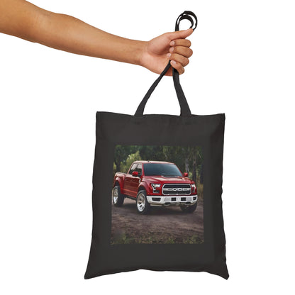 Pickup Truck Cotton Canvas Tote Bag