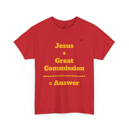 Jesus+Great Commission Unisex Heavy Cotton Tee