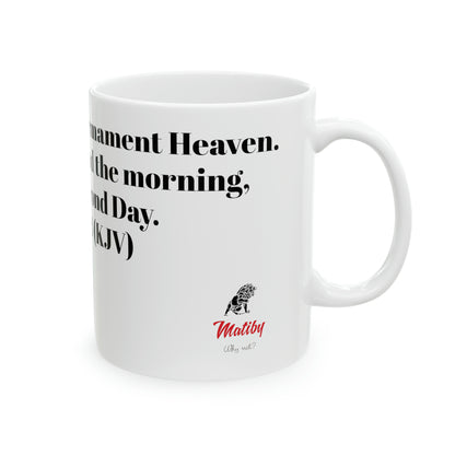 Bible Speaks Gen 1:8 Ceramic Mug, 11oz