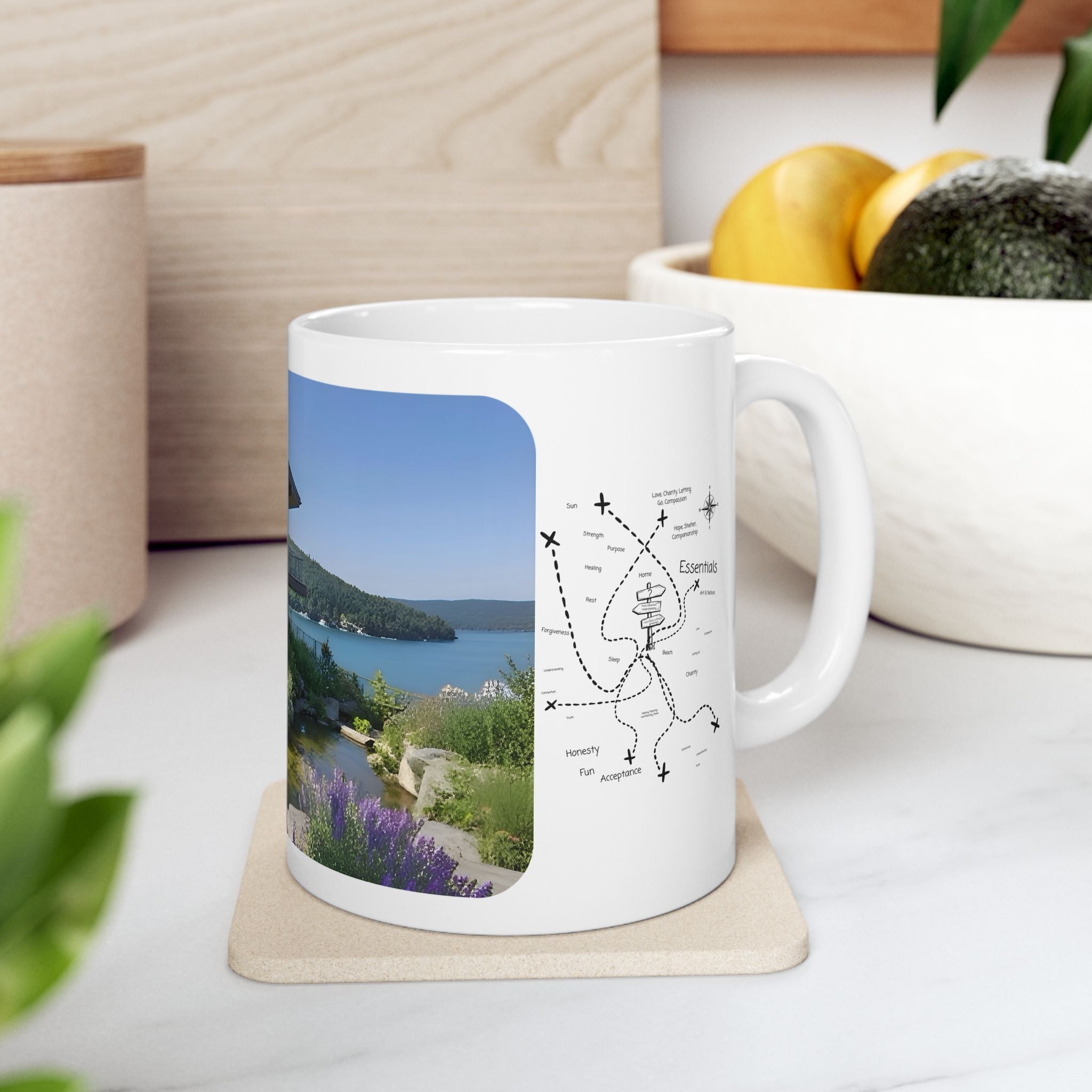 Cozy Architecture & Dreamy Landscapes #8 White Ceramic Mug – Homes Home Sweet Home Cup (11oz/15oz)