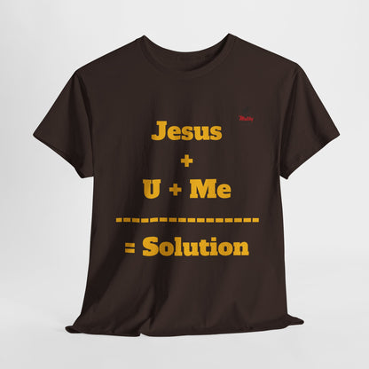 Jesus+U+Me Unisex Heavy Cotton Tee