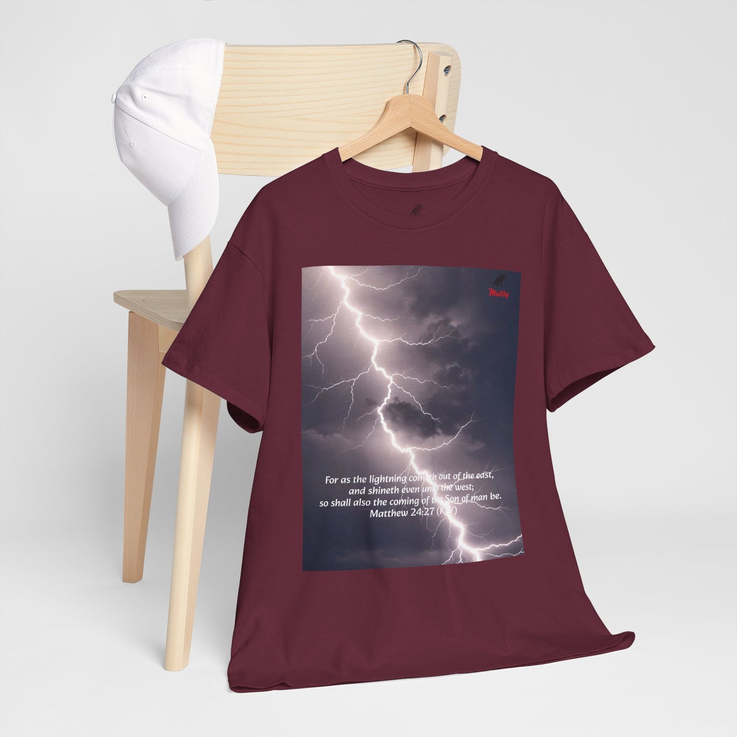 Lightning Style East West Unisex Heavy Cotton Tee