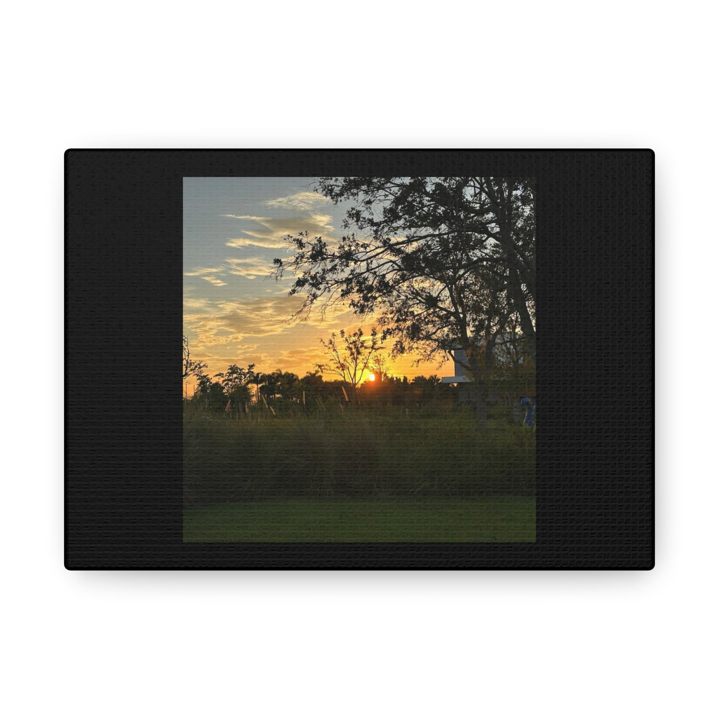 Sunset Black Canvas Gallery Wraps