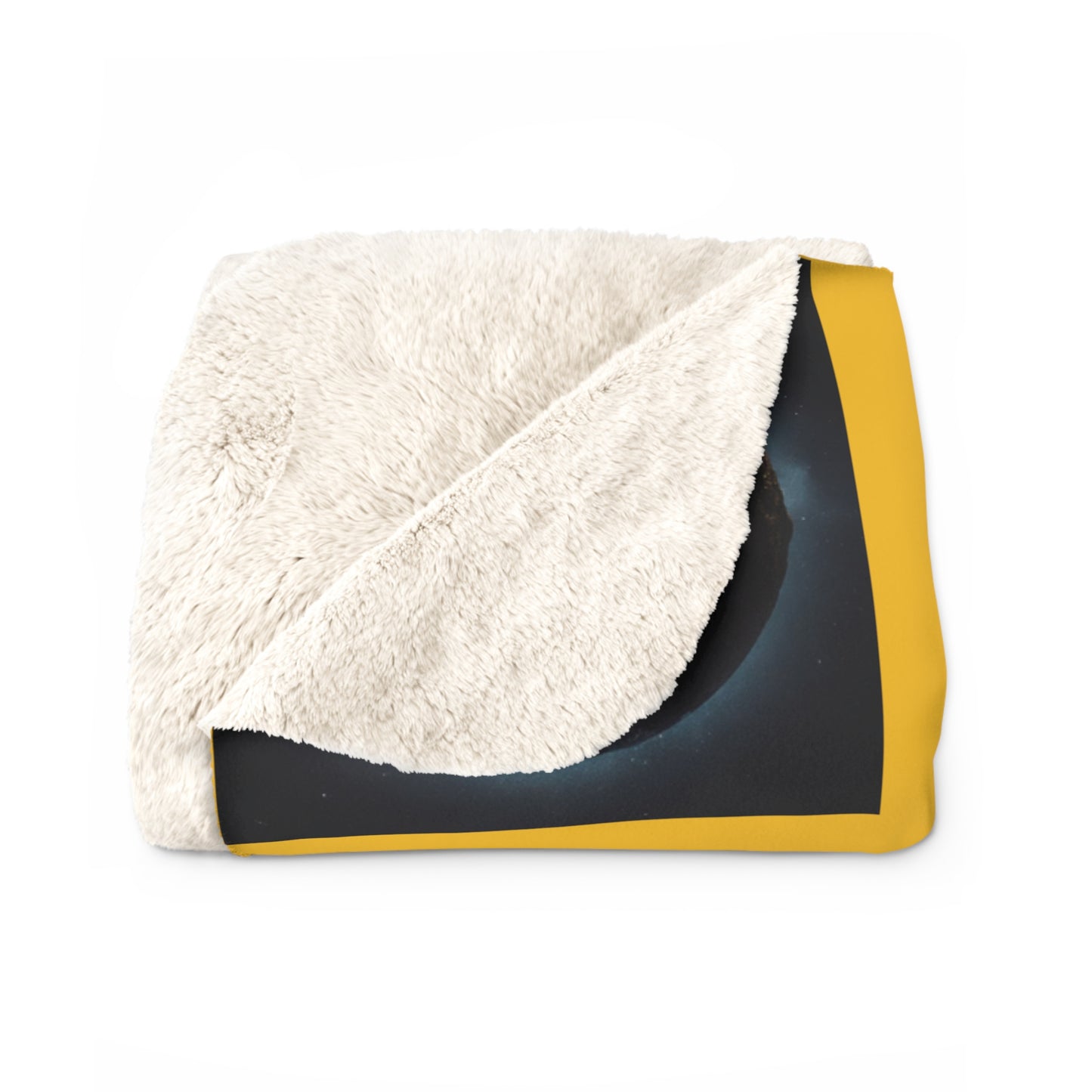 Matiby MEK Yellow Sherpa Fleece Blanket