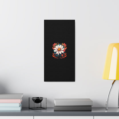 Floral Black Canvas Gallery Wraps