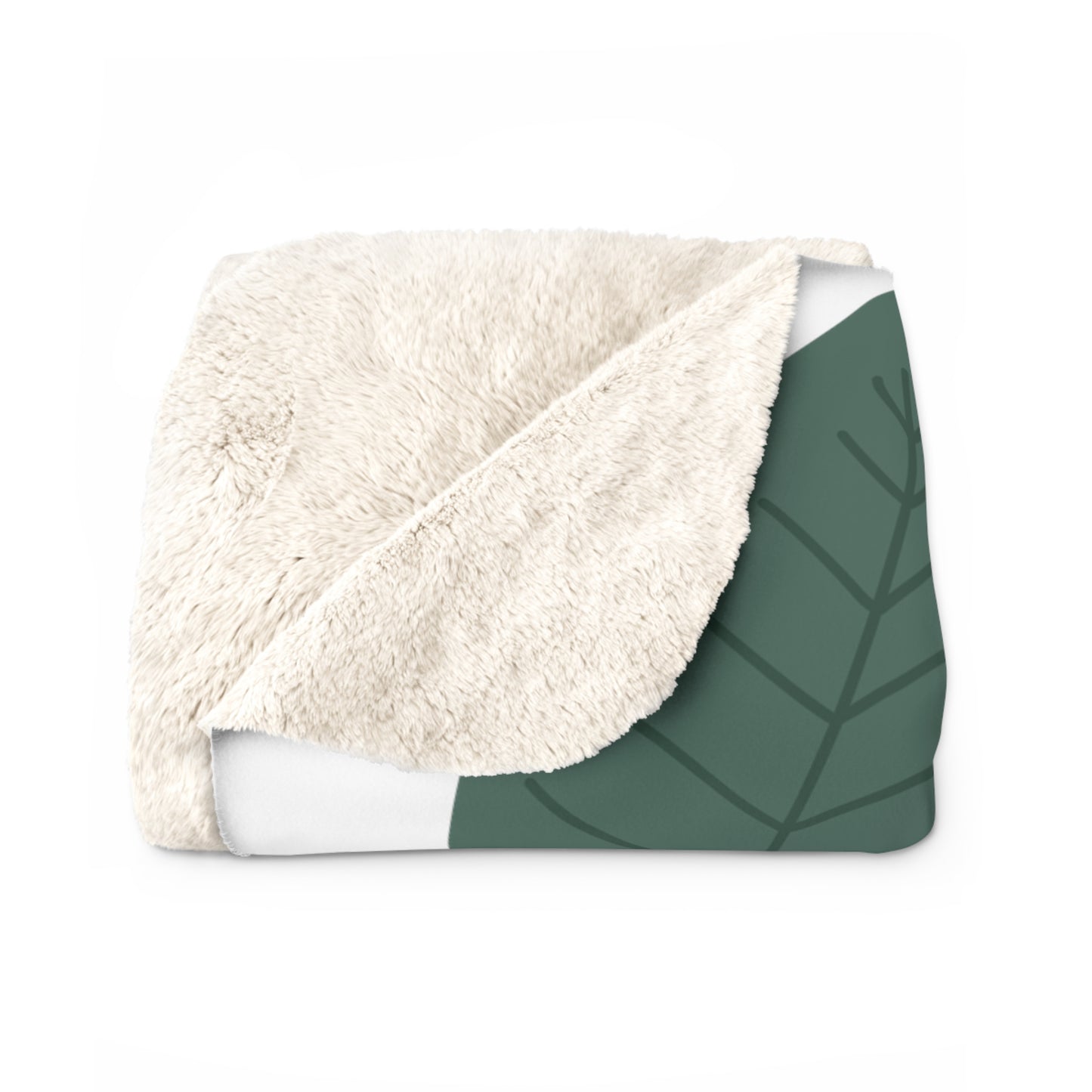 Matiby Simple Things White Sherpa Fleece Blanket