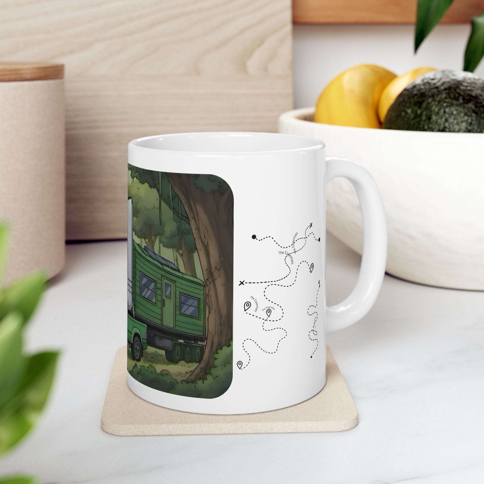 Sunshine State Pickup Trucks #4 Trailer Home White Ceramic Mug – Celebrating Companionship, Creativity & Life’s Little Wonders Cup (11oz/15oz)