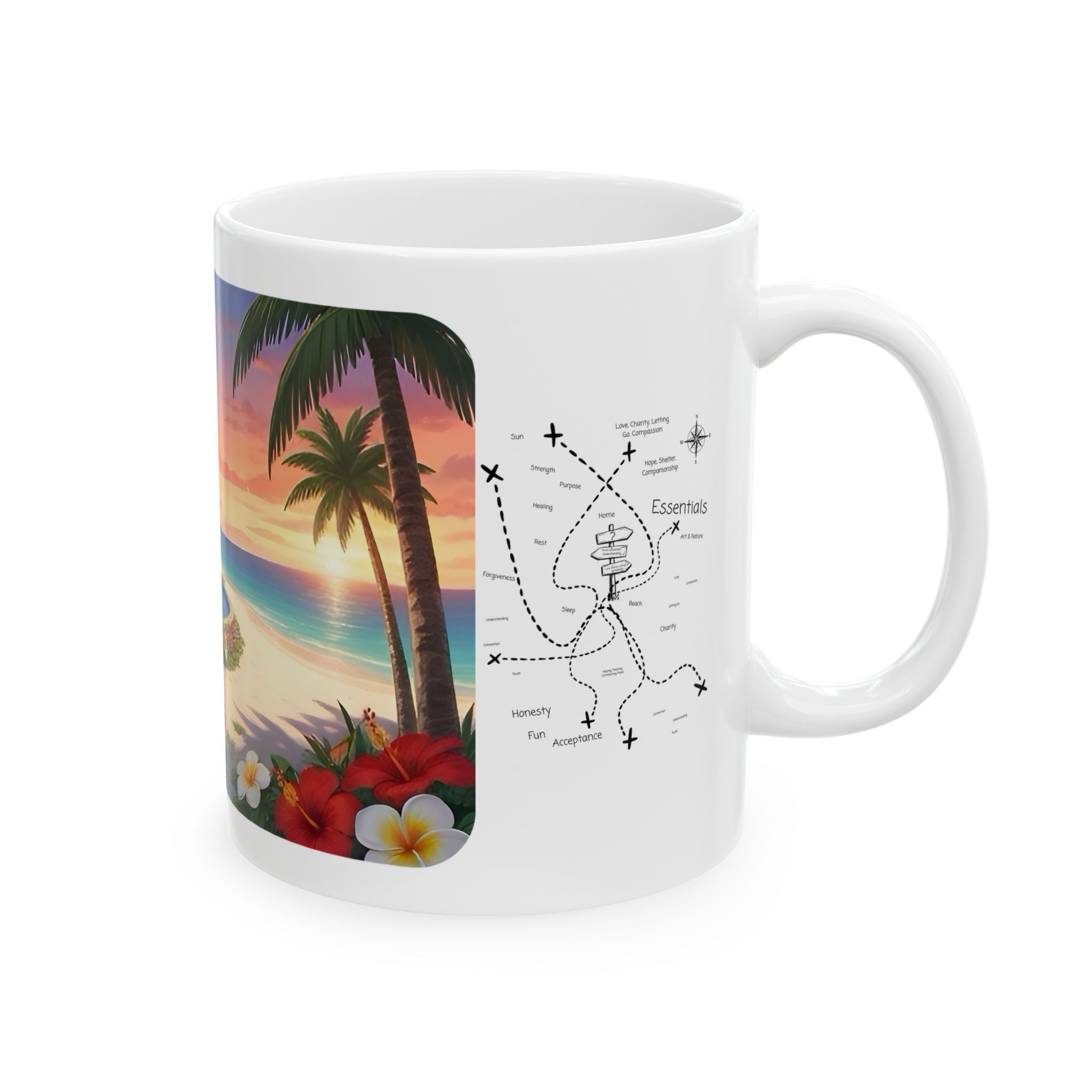 Cozy Architecture & Dreamy Landscapes #41 White Ceramic Mug – Homes Home Sweet Home Cup (11oz/15oz)