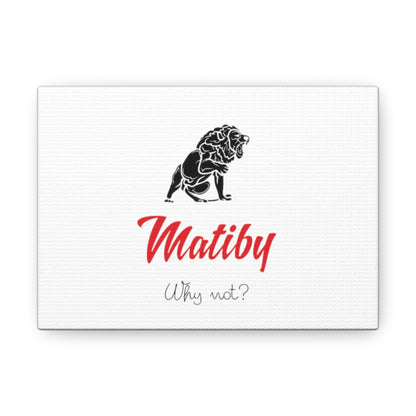 Matiby White Canvas Gallery Wraps