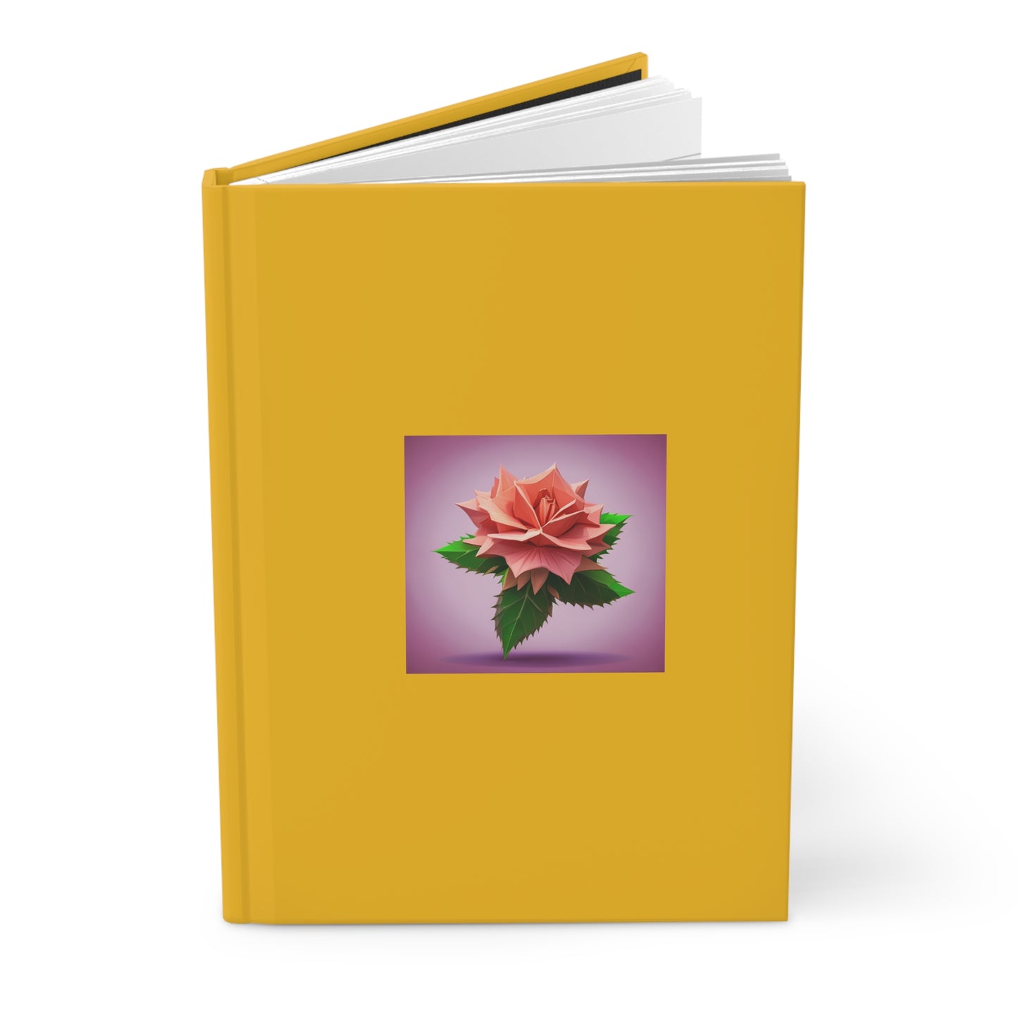 Rose Hardcover Journal Matte Yellow