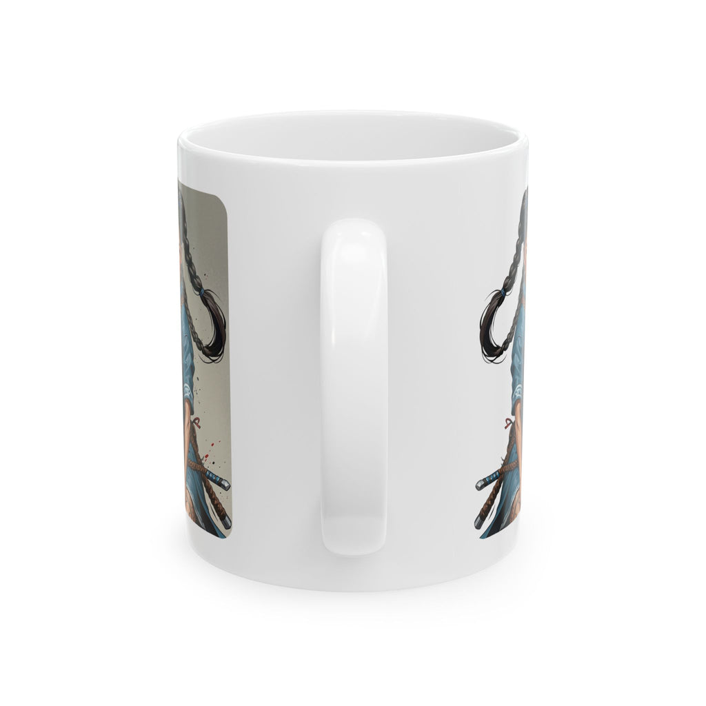 Gentle Woman of Valor #18 White Ceramic Mug - Fearfully & Wonderfully Made Tribute Cup (11oz/15oz)