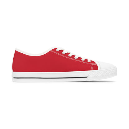 Women's Red Low Top Sneakers