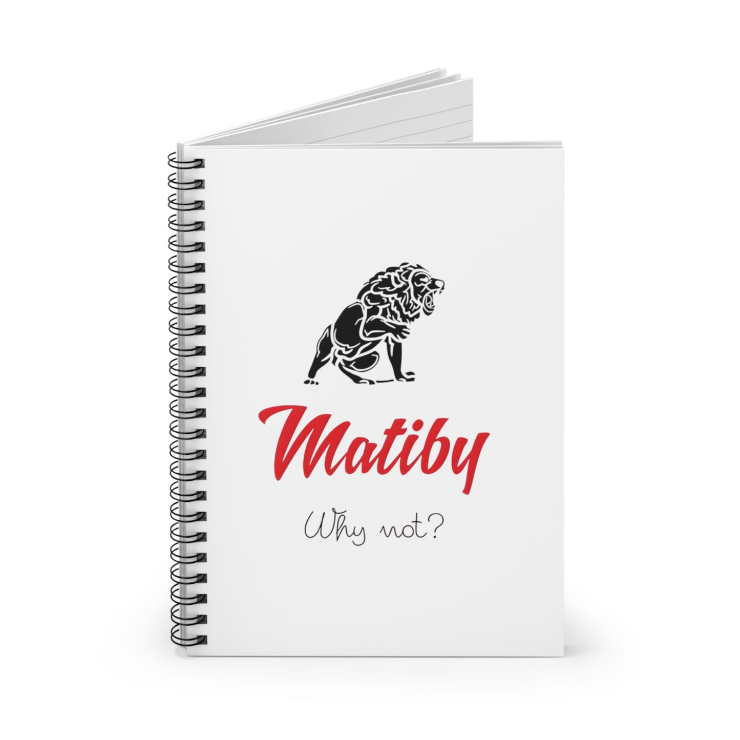 Matiby Spiral Notebook - Ruled Line White