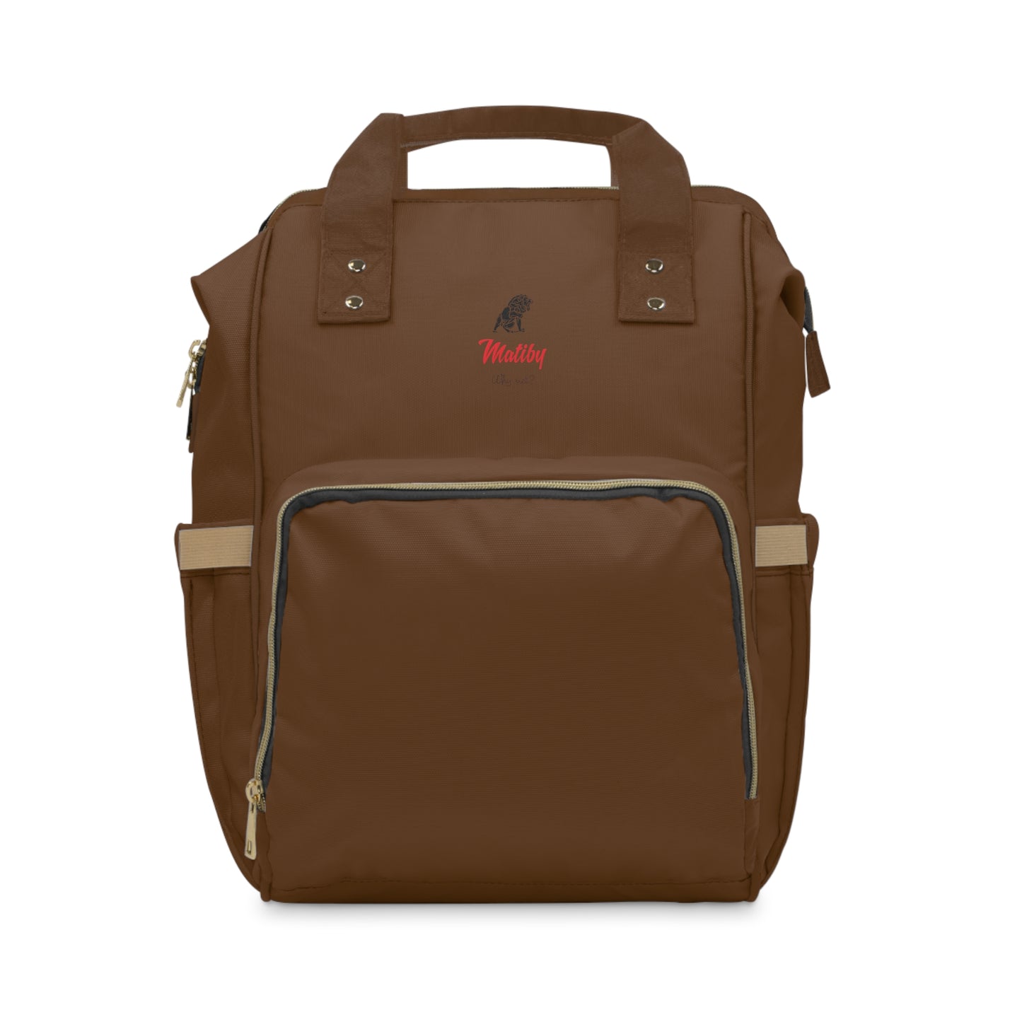 Multifunctional Diaper Backpack Brown